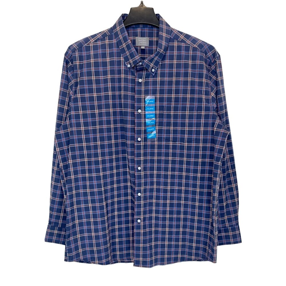 Men Blue| Orange Shirt  Size XXL